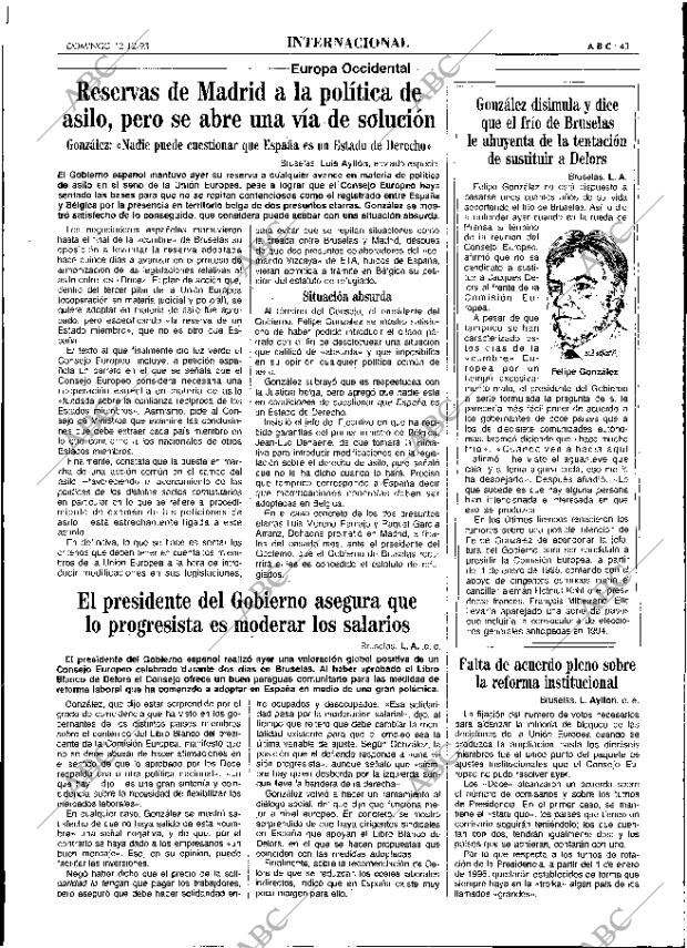 ABC MADRID 12-12-1993 página 43