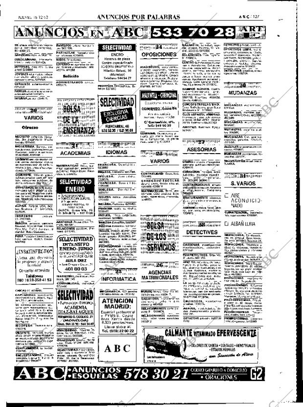 ABC MADRID 16-12-1993 página 127
