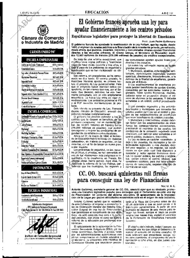 ABC MADRID 16-12-1993 página 61