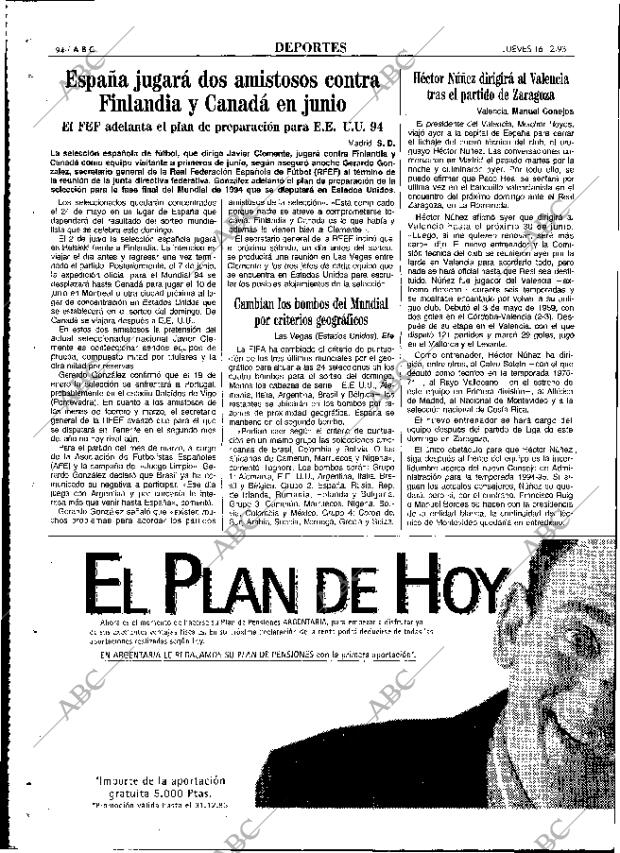 ABC MADRID 16-12-1993 página 94