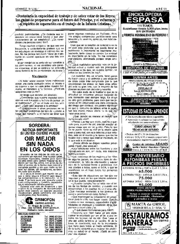 ABC SEVILLA 19-12-1993 página 31