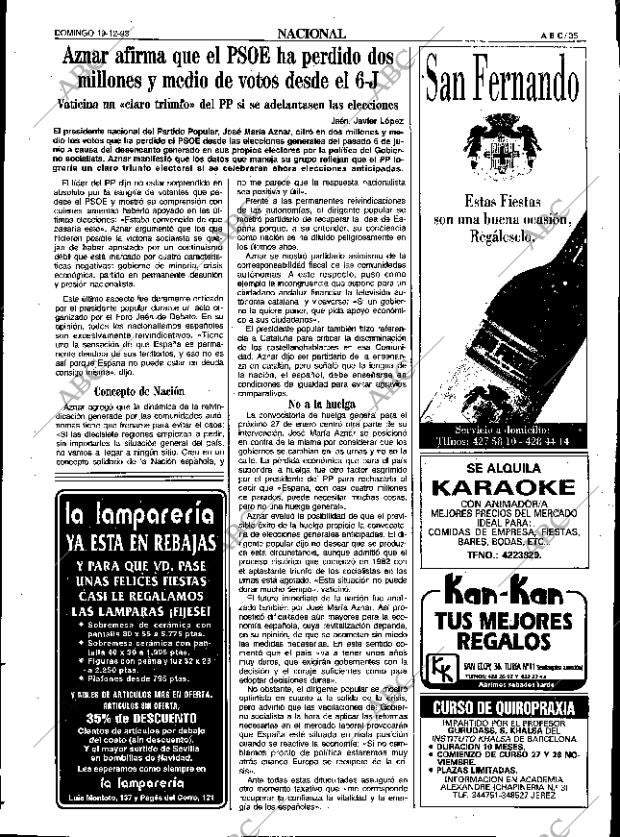 ABC SEVILLA 19-12-1993 página 35