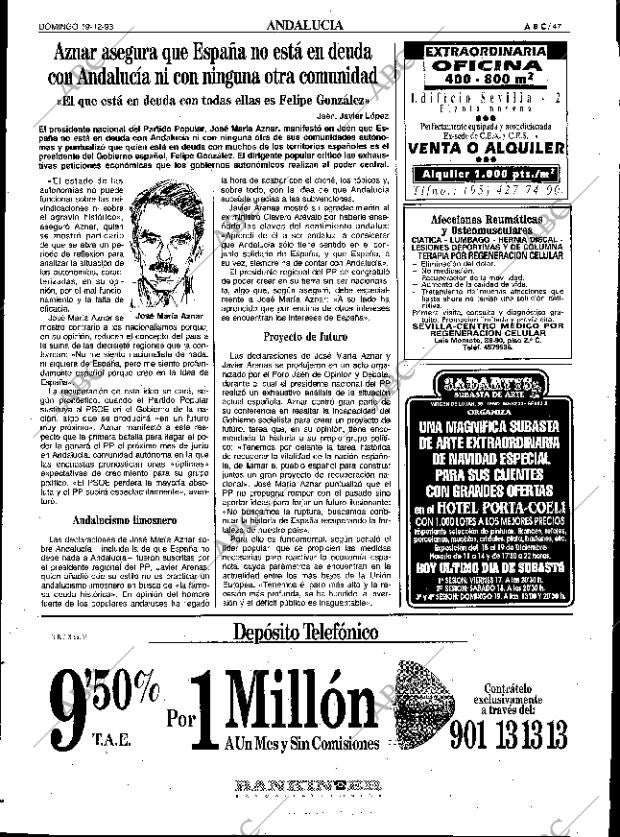ABC SEVILLA 19-12-1993 página 47