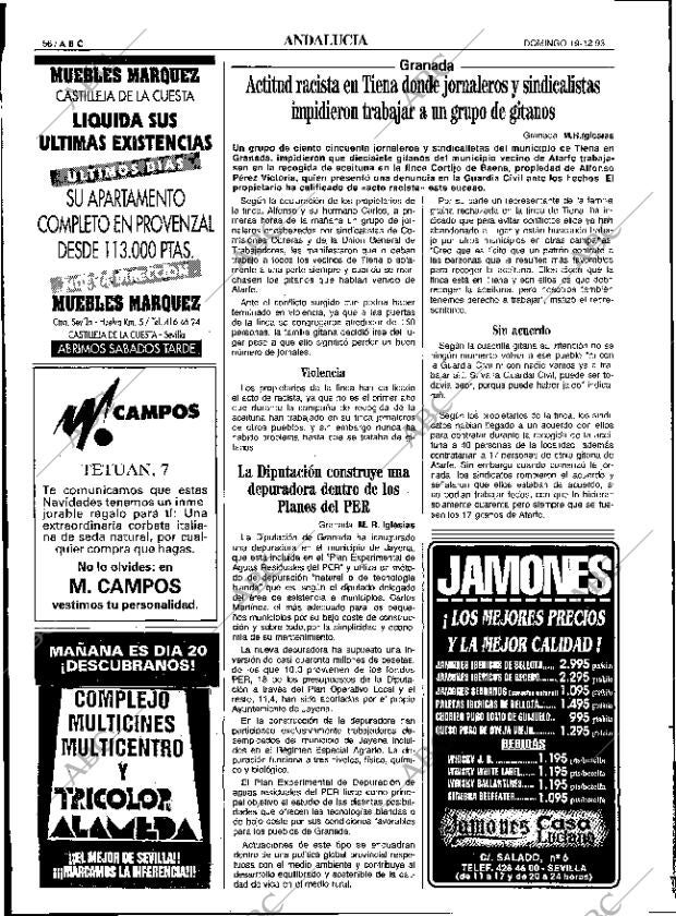ABC SEVILLA 19-12-1993 página 56