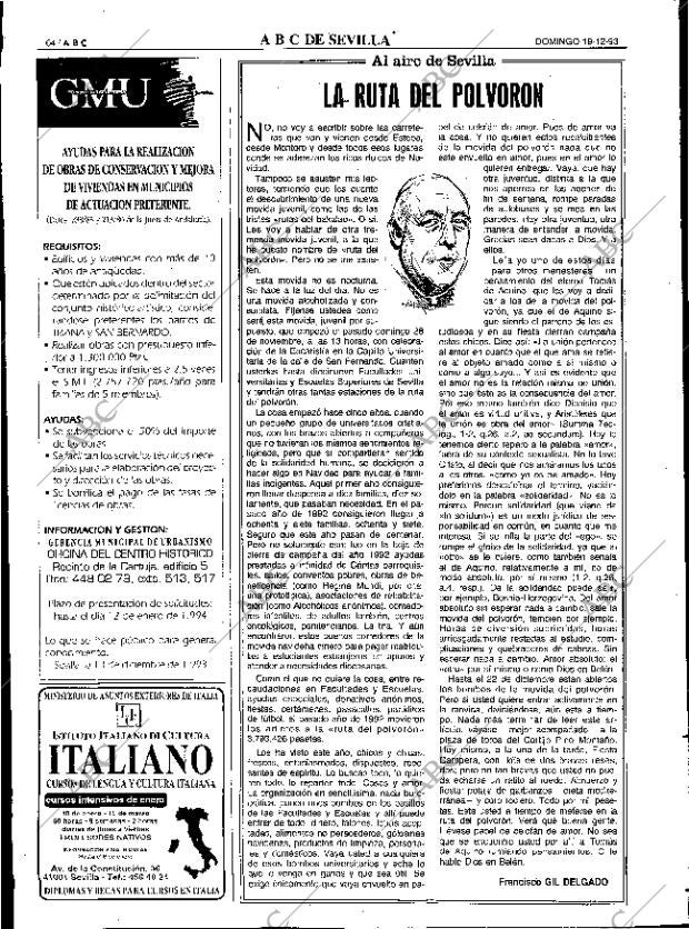 ABC SEVILLA 19-12-1993 página 64
