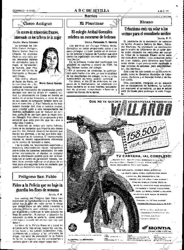 ABC SEVILLA 19-12-1993 página 75