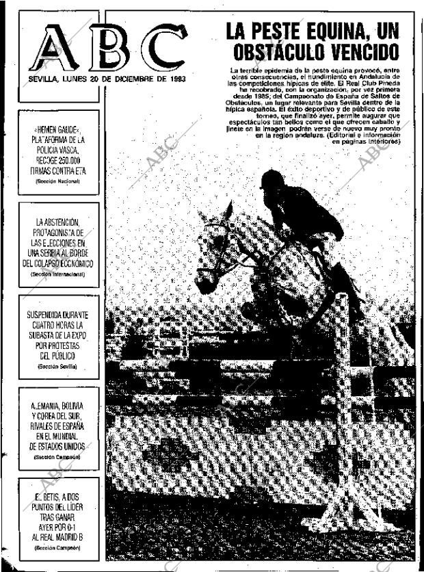 ABC SEVILLA 20-12-1993 página 1