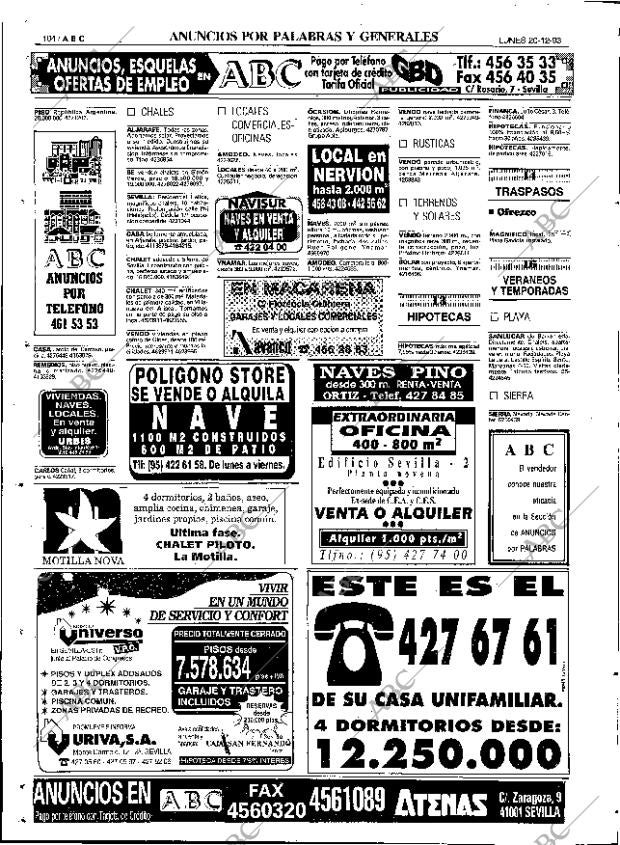 ABC SEVILLA 20-12-1993 página 104