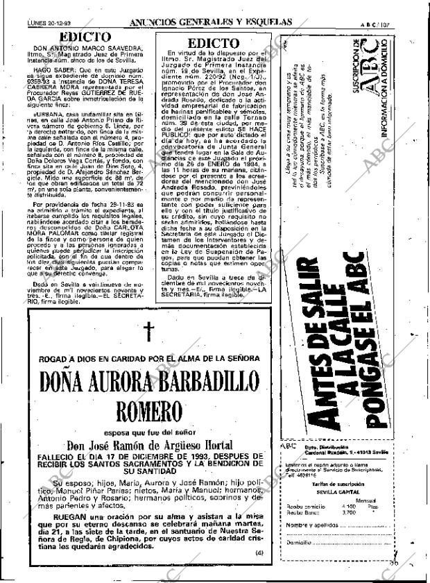 ABC SEVILLA 20-12-1993 página 107