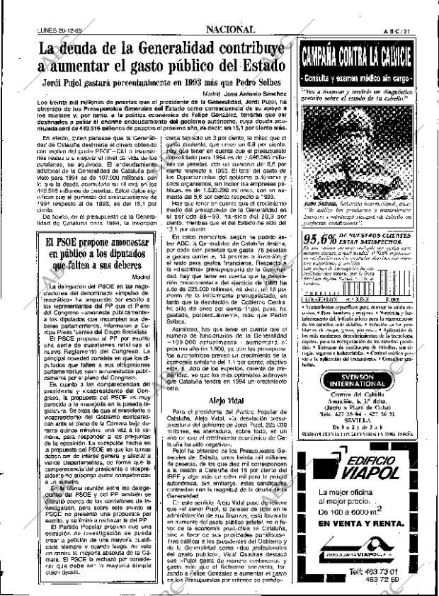 ABC SEVILLA 20-12-1993 página 21