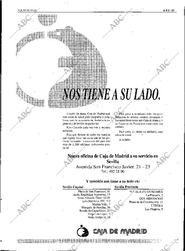 ABC SEVILLA 20-12-1993 página 23