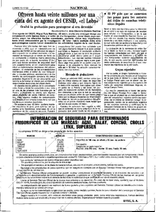 ABC SEVILLA 20-12-1993 página 25