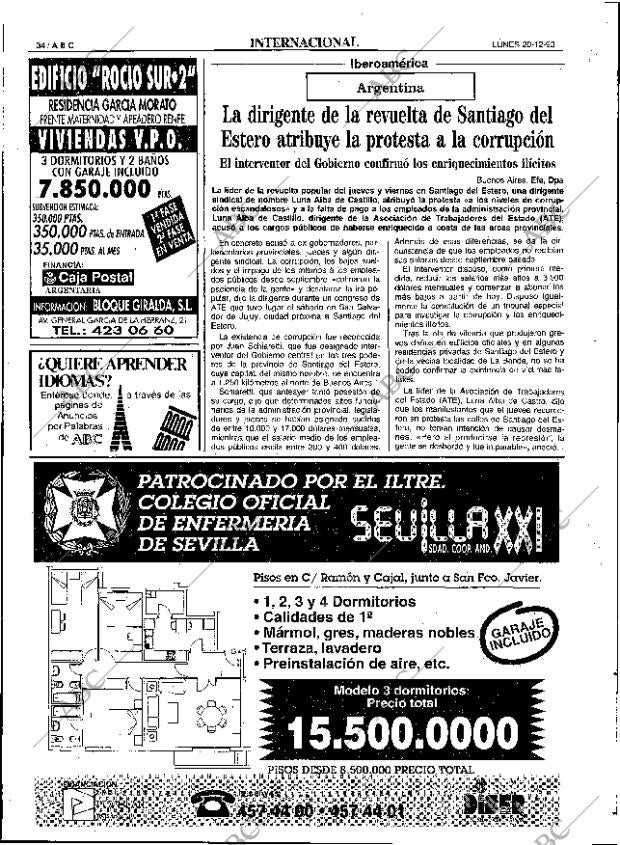 ABC SEVILLA 20-12-1993 página 34
