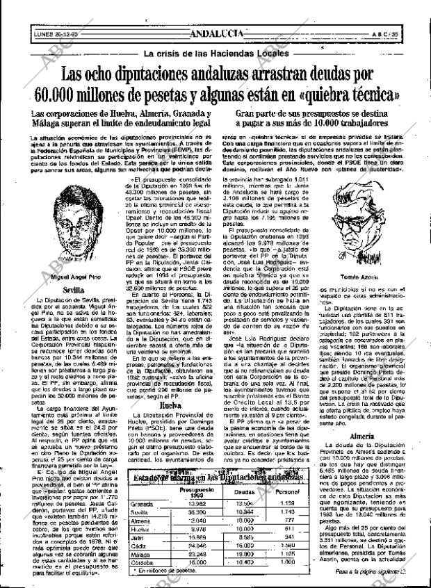 ABC SEVILLA 20-12-1993 página 35