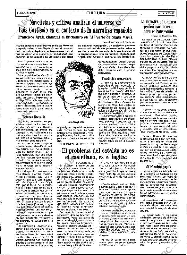 ABC SEVILLA 20-12-1993 página 45