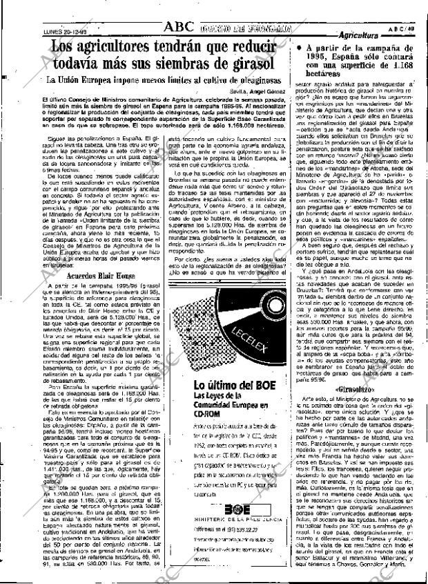 ABC SEVILLA 20-12-1993 página 49