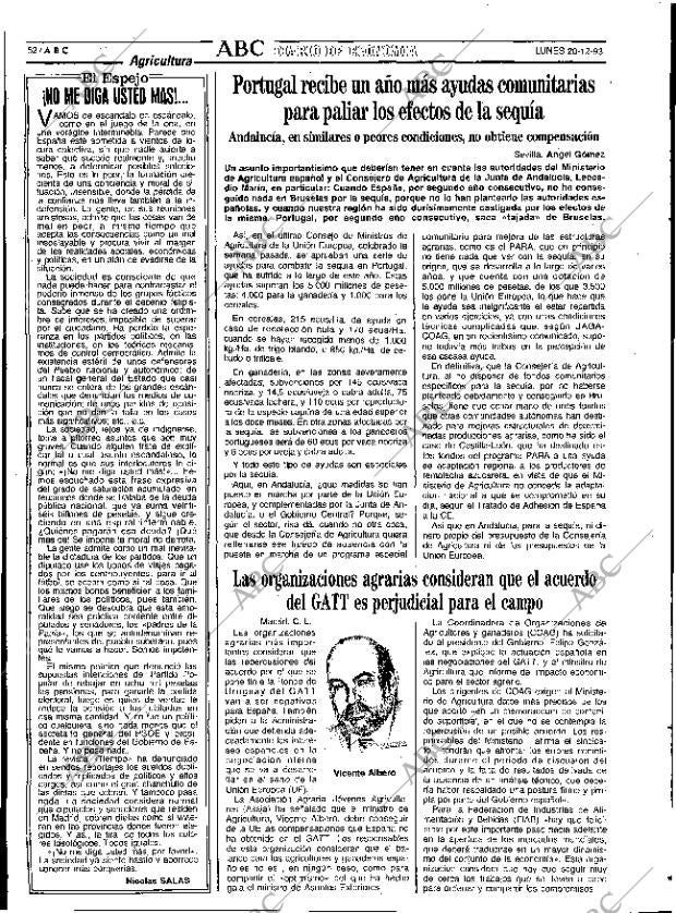 ABC SEVILLA 20-12-1993 página 52