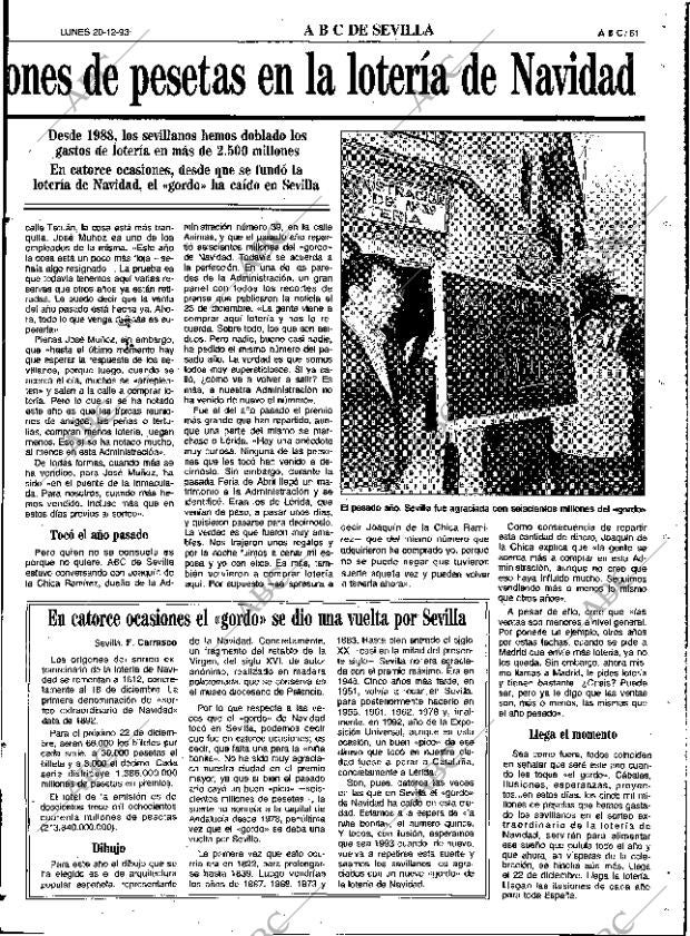 ABC SEVILLA 20-12-1993 página 61