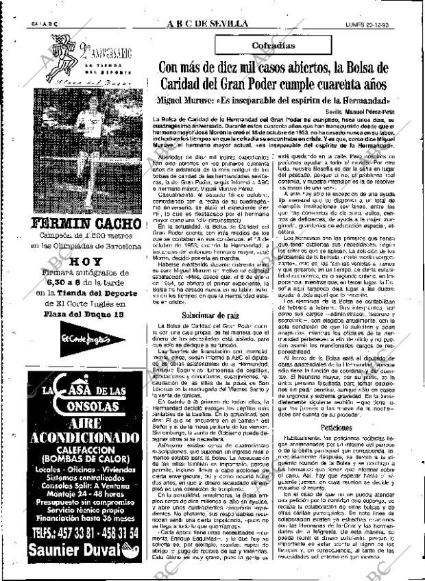 ABC SEVILLA 20-12-1993 página 64