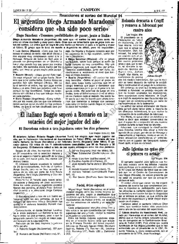 ABC SEVILLA 20-12-1993 página 77
