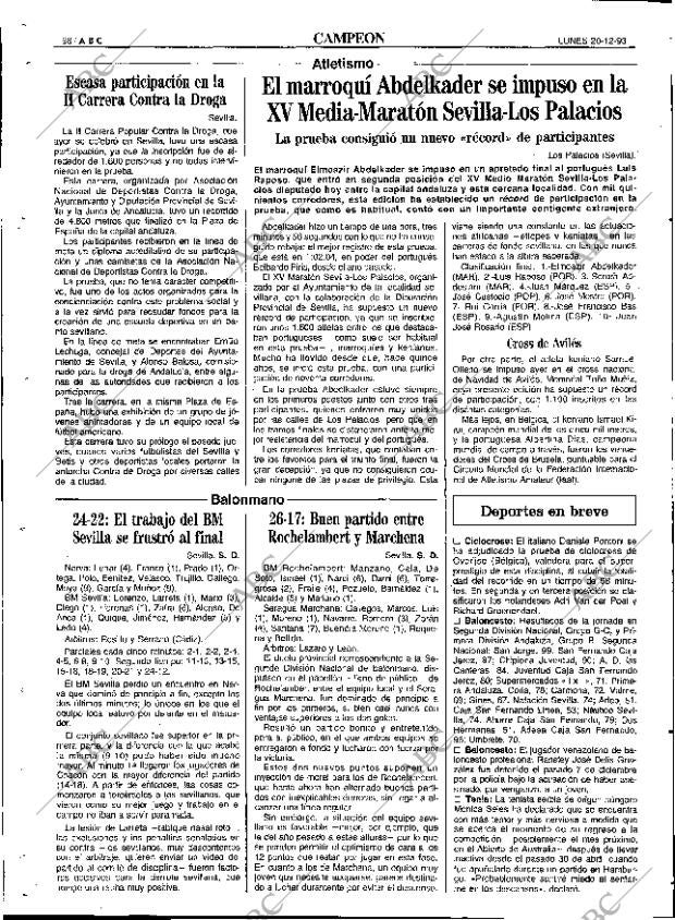 ABC SEVILLA 20-12-1993 página 98