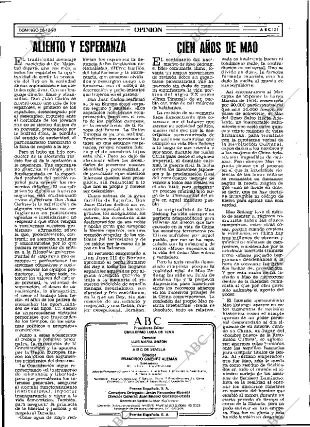 ABC SEVILLA 26-12-1993 página 21