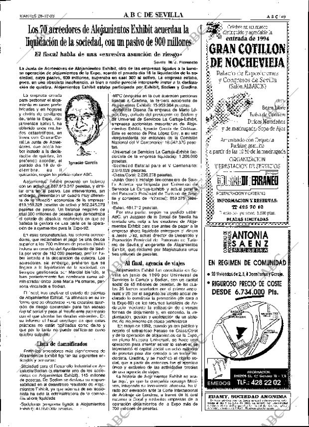 ABC SEVILLA 28-12-1993 página 49