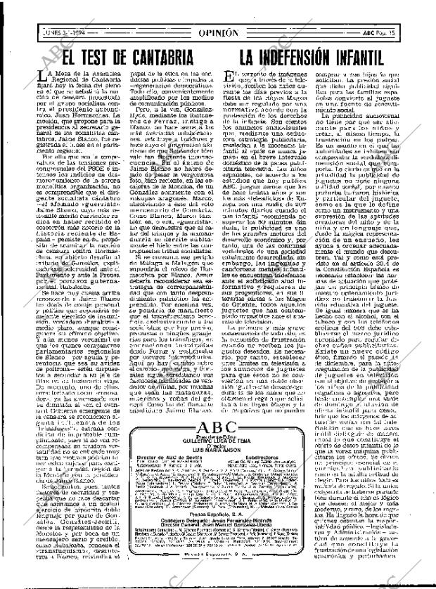 ABC MADRID 03-01-1994 página 15