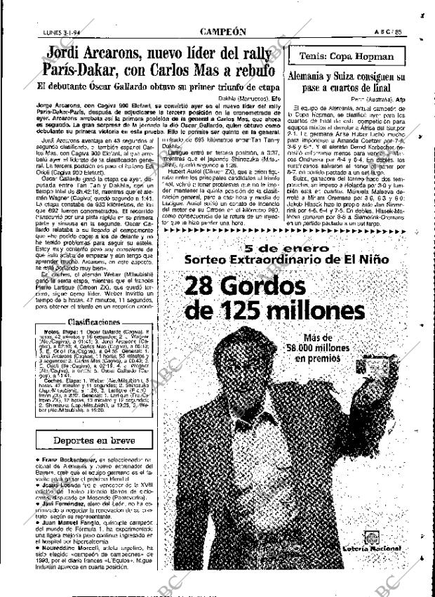 ABC MADRID 03-01-1994 página 85