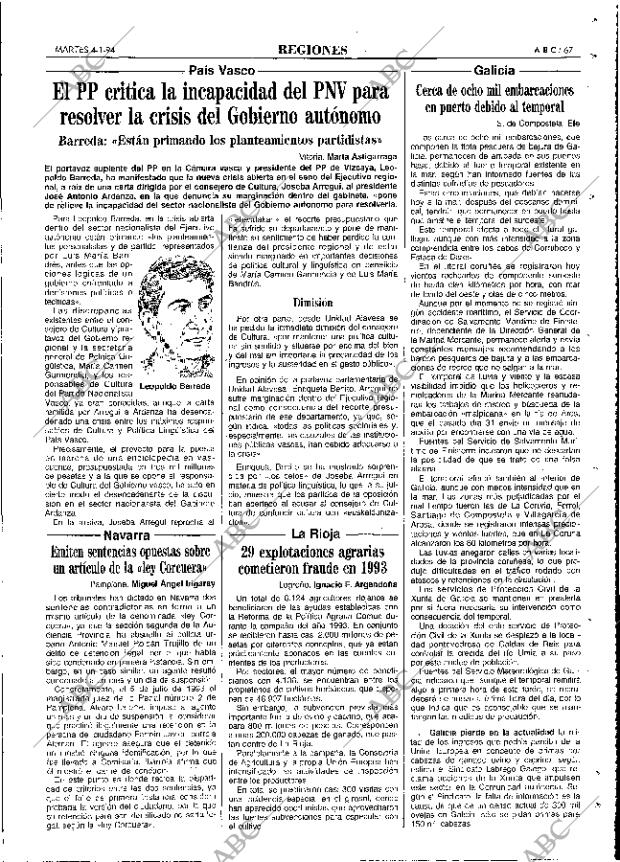 ABC MADRID 04-01-1994 página 67