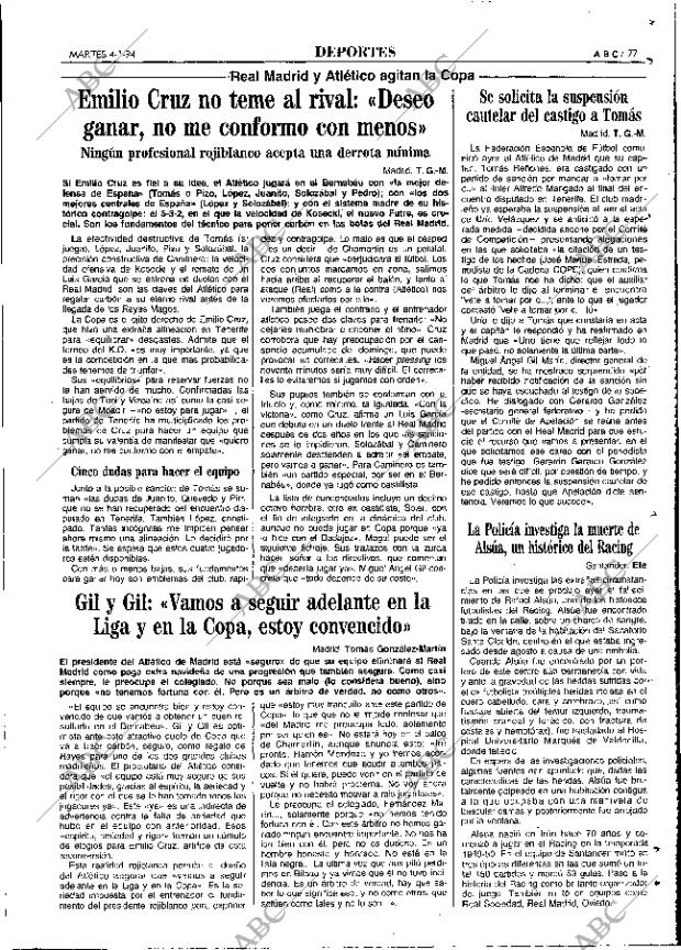 ABC MADRID 04-01-1994 página 77