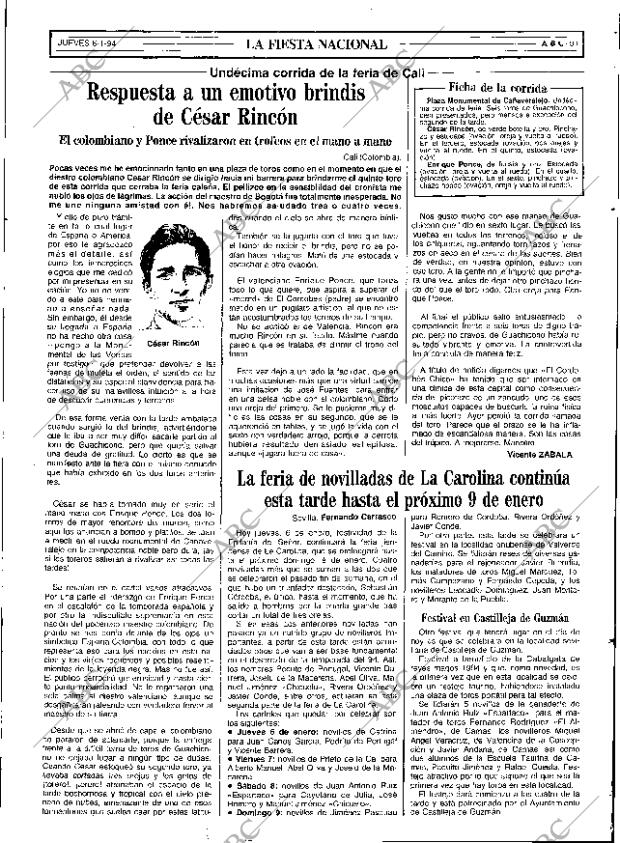 ABC SEVILLA 06-01-1994 página 91