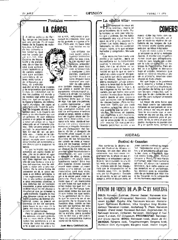 ABC MADRID 07-01-1994 página 20