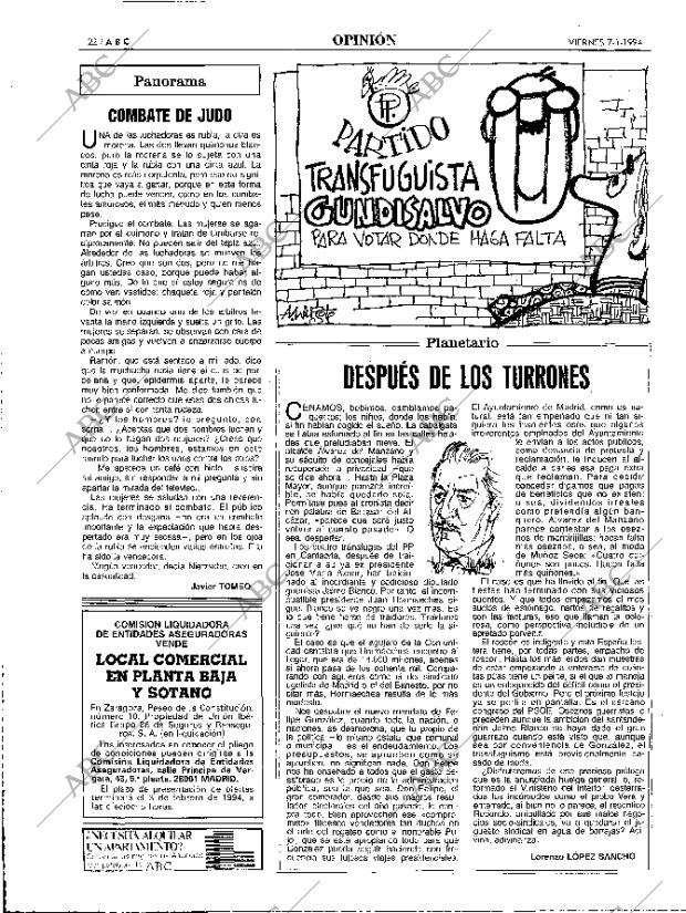 ABC MADRID 07-01-1994 página 22