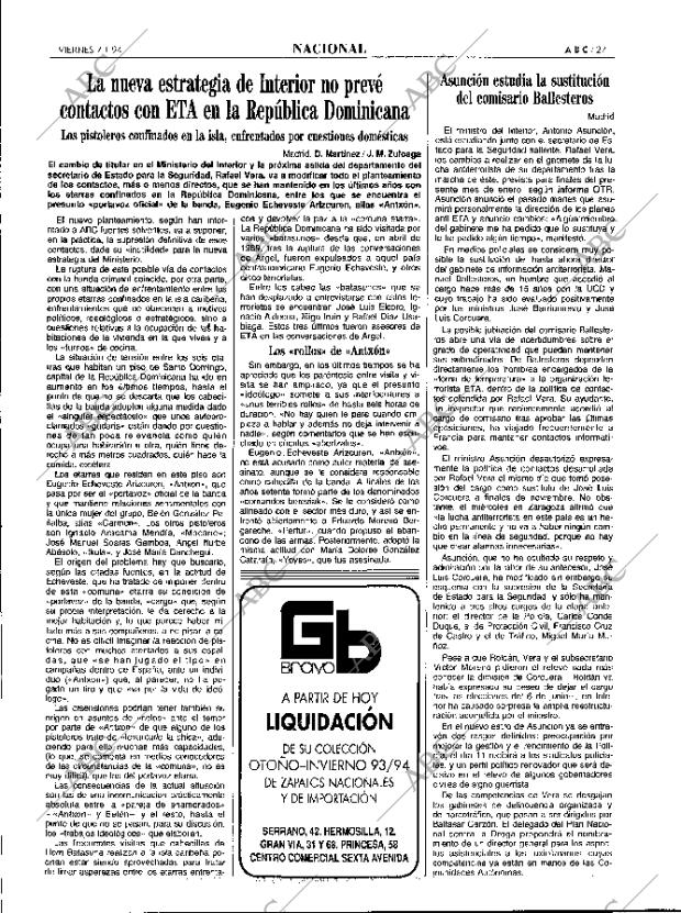 ABC MADRID 07-01-1994 página 27