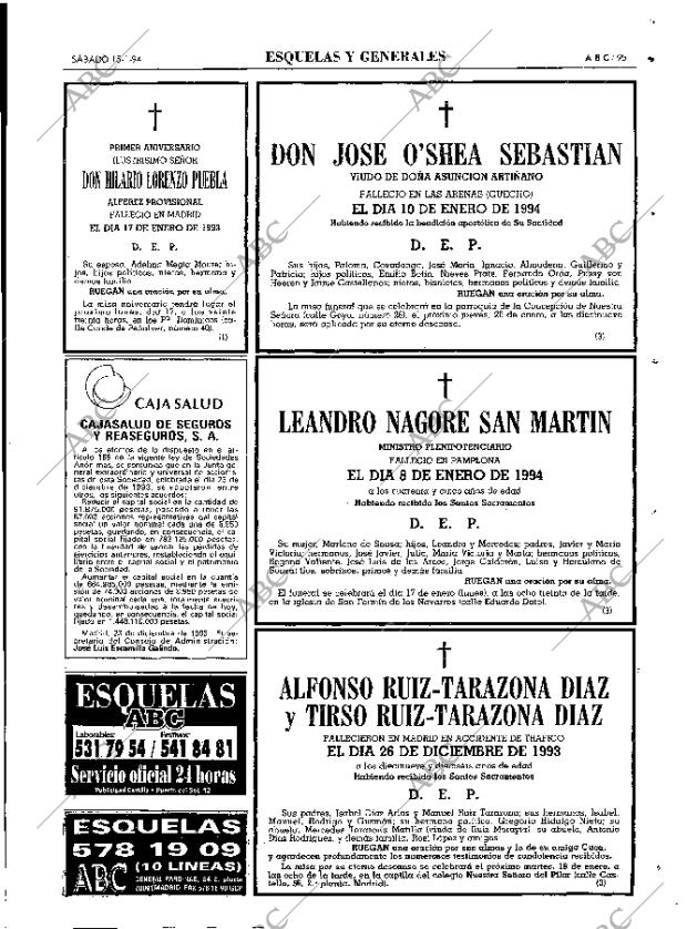 ABC MADRID 15-01-1994 página 95