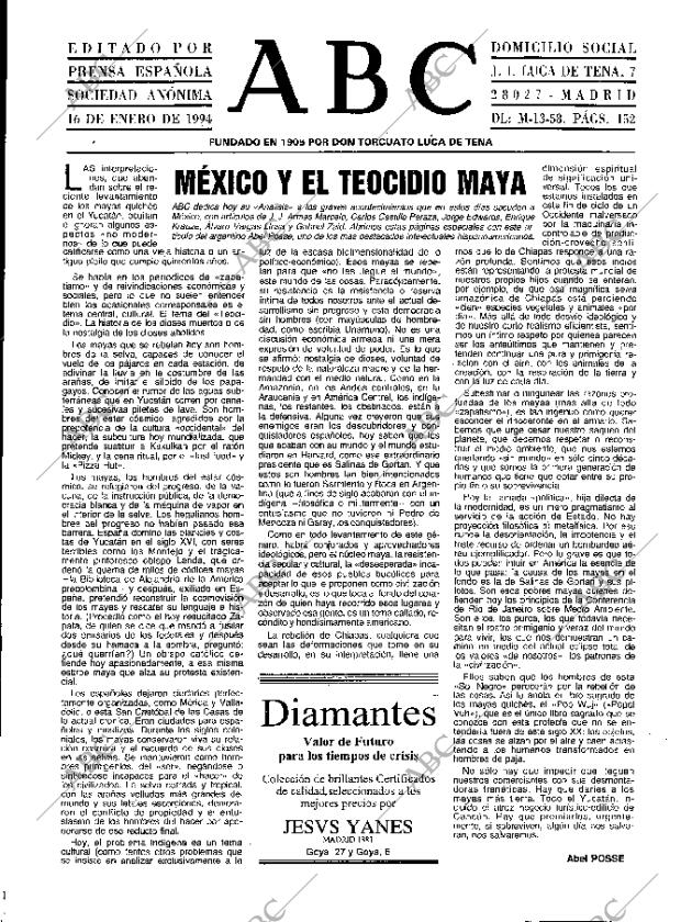 ABC MADRID 16-01-1994 página 3