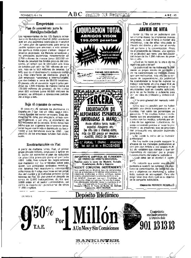 ABC MADRID 16-01-1994 página 65