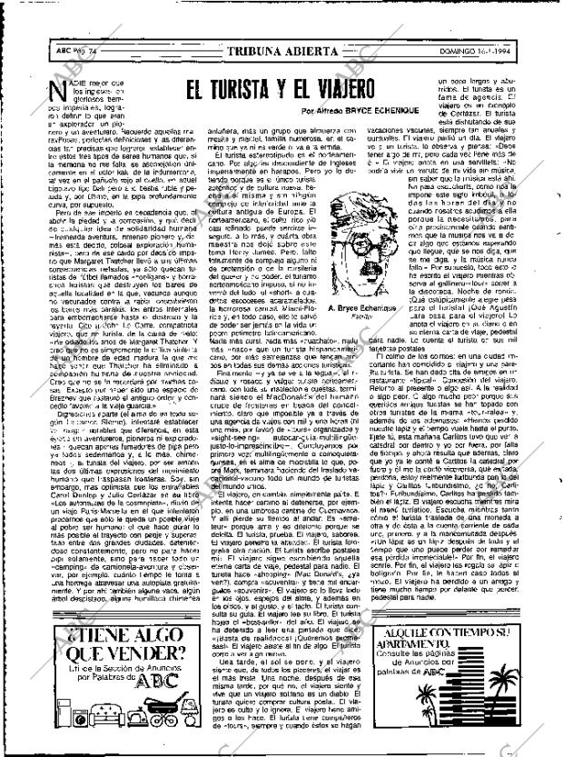 ABC MADRID 16-01-1994 página 74