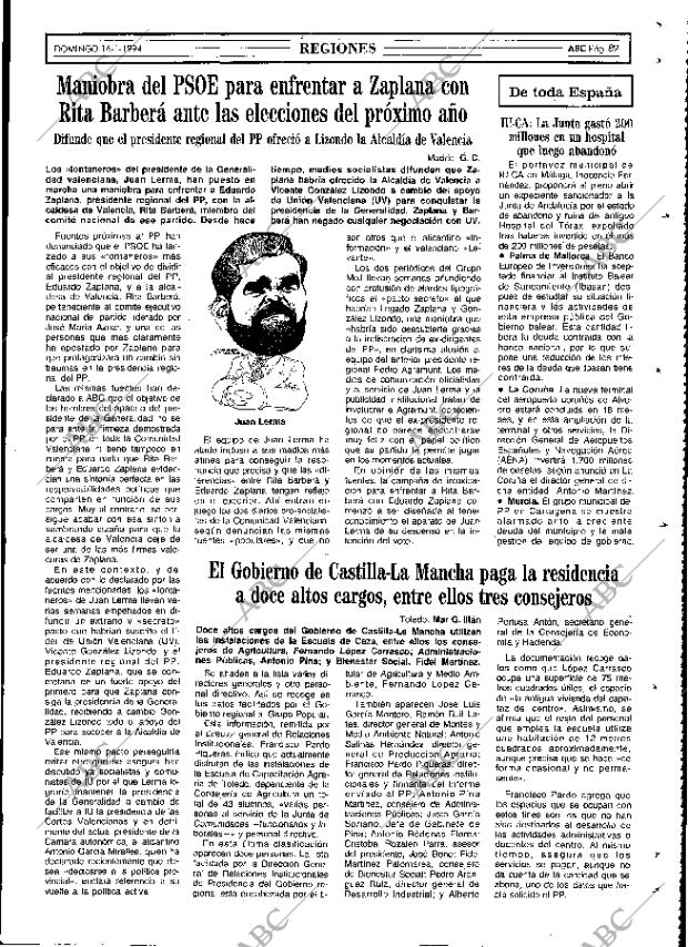 ABC MADRID 16-01-1994 página 89