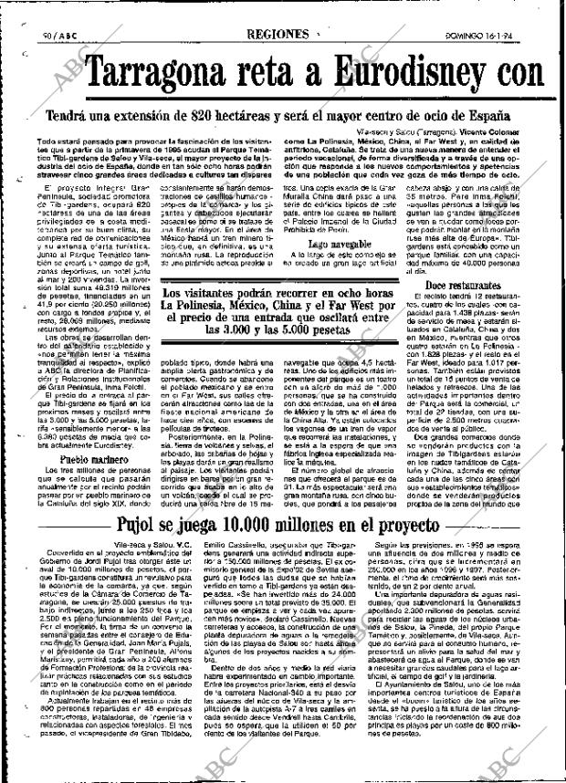 ABC MADRID 16-01-1994 página 90