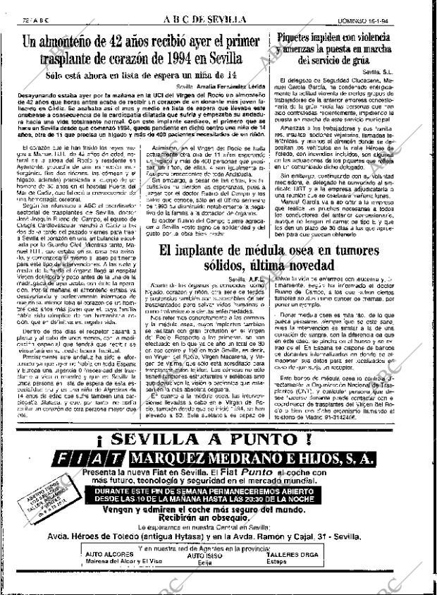 ABC SEVILLA 16-01-1994 página 72