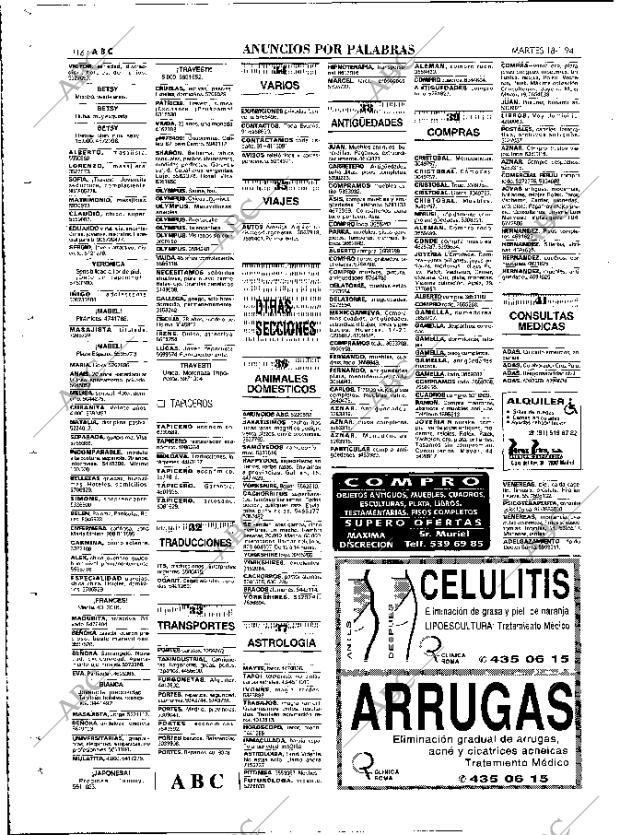 ABC MADRID 18-01-1994 página 116