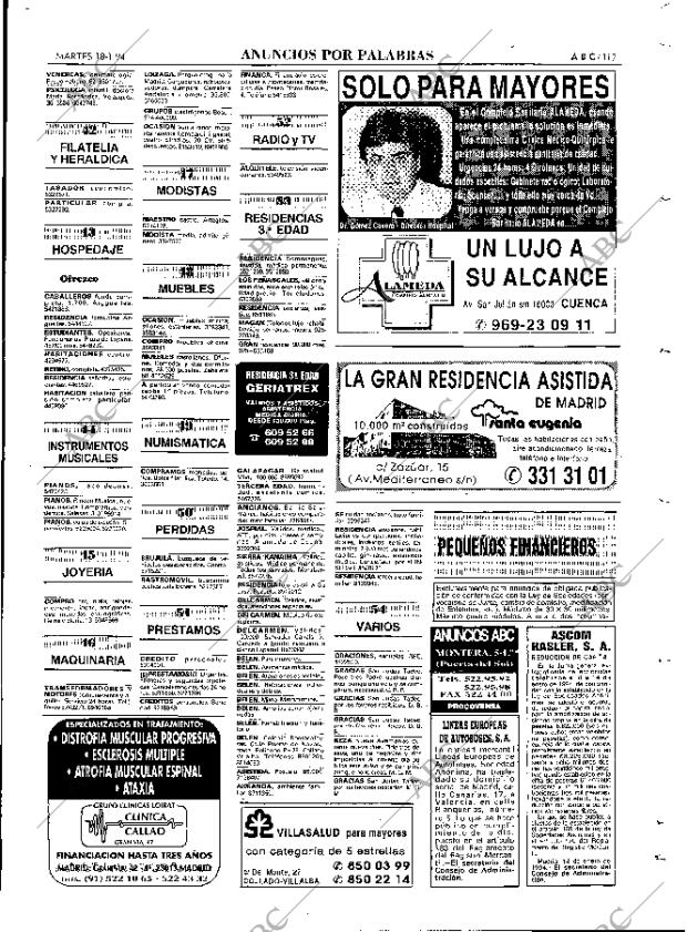 ABC MADRID 18-01-1994 página 117