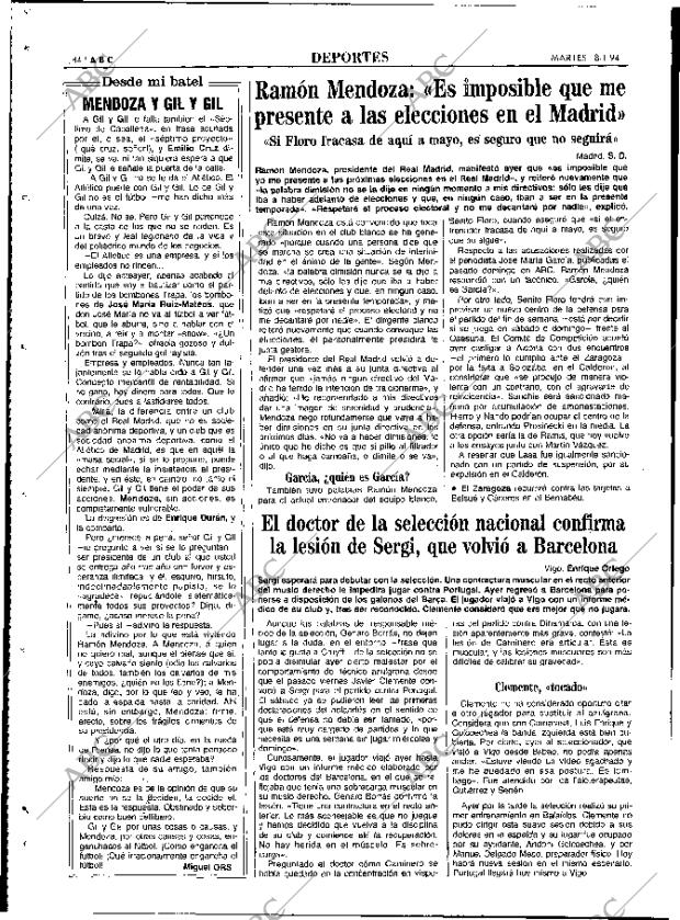 ABC MADRID 18-01-1994 página 84