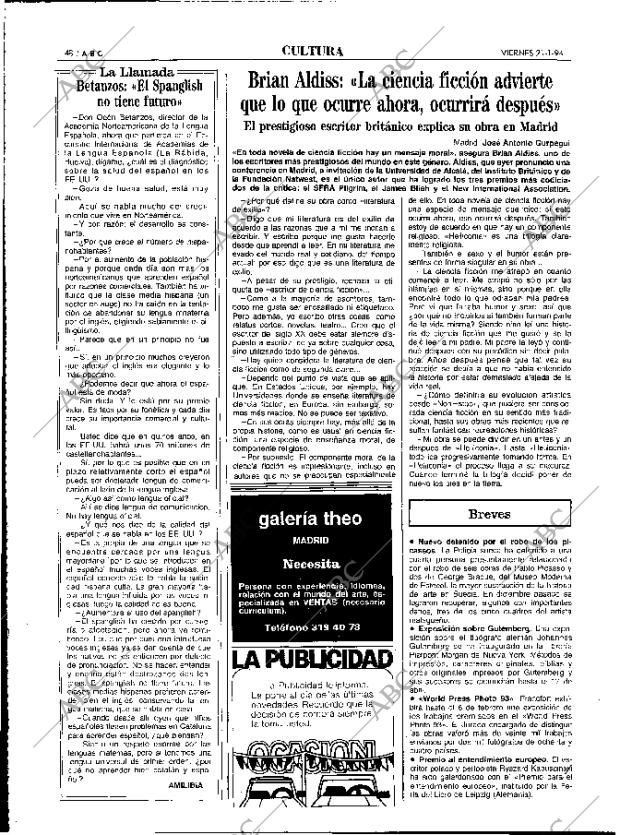 ABC MADRID 21-01-1994 página 48