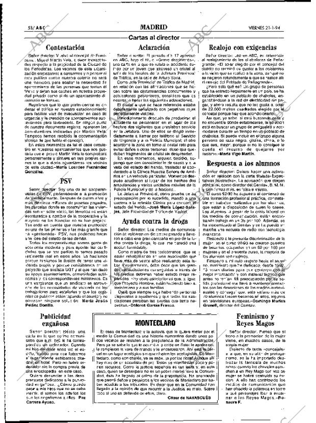 ABC MADRID 21-01-1994 página 58