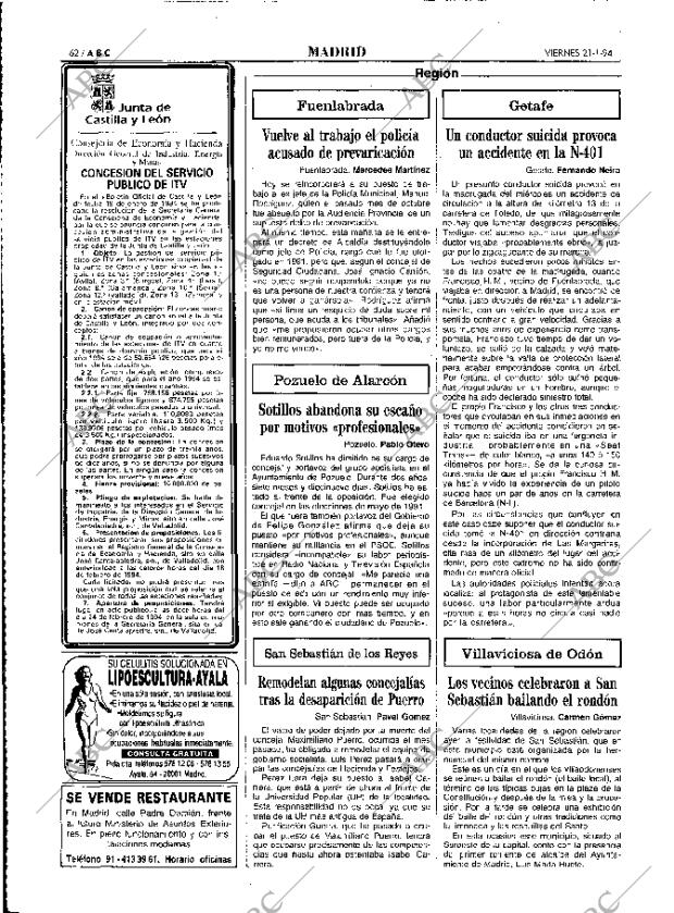 ABC MADRID 21-01-1994 página 62