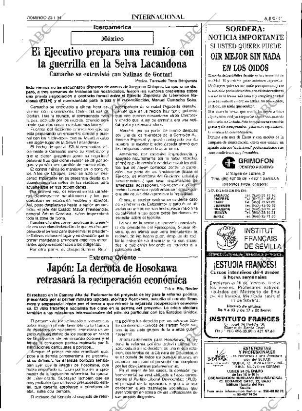 ABC SEVILLA 23-01-1994 página 41