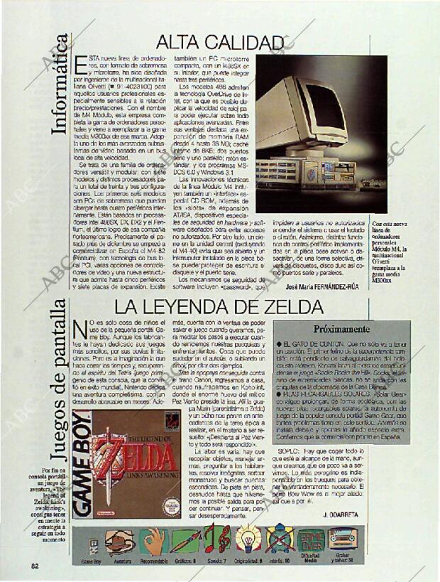 BLANCO Y NEGRO MADRID 23-01-1994 página 82